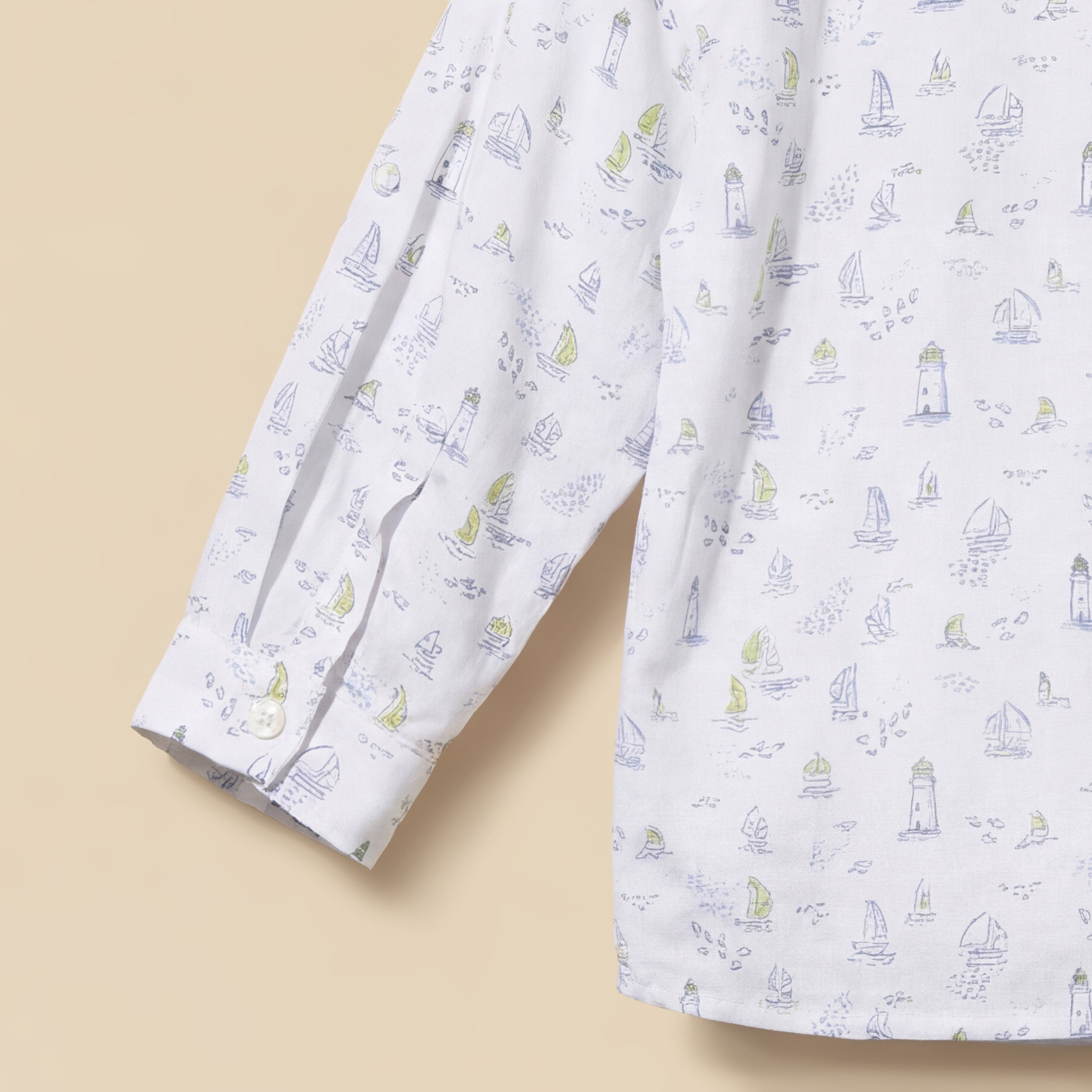 Juniors Long Sleeves Shirt with Nautical Print