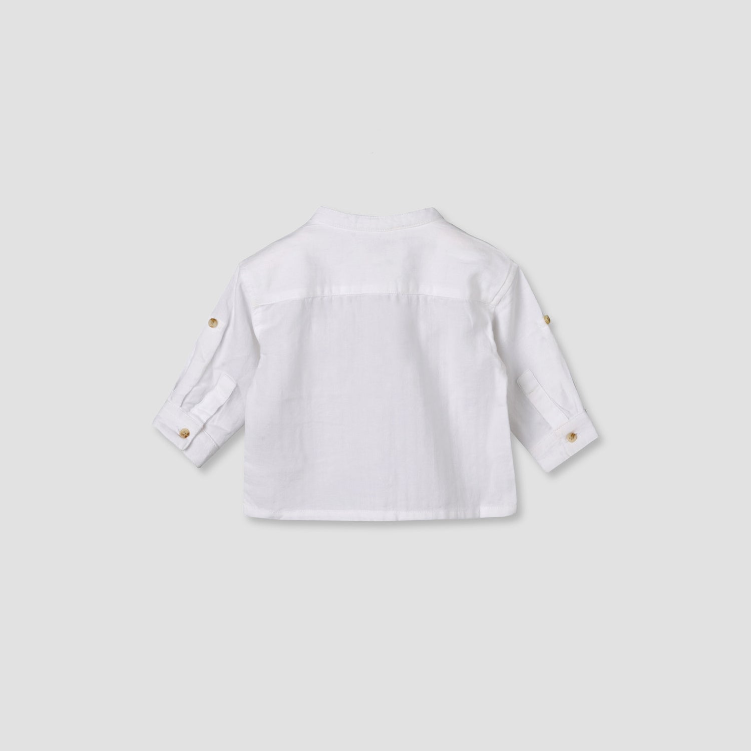 Juniors Long Sleeves Shirt with Mandarin Collar