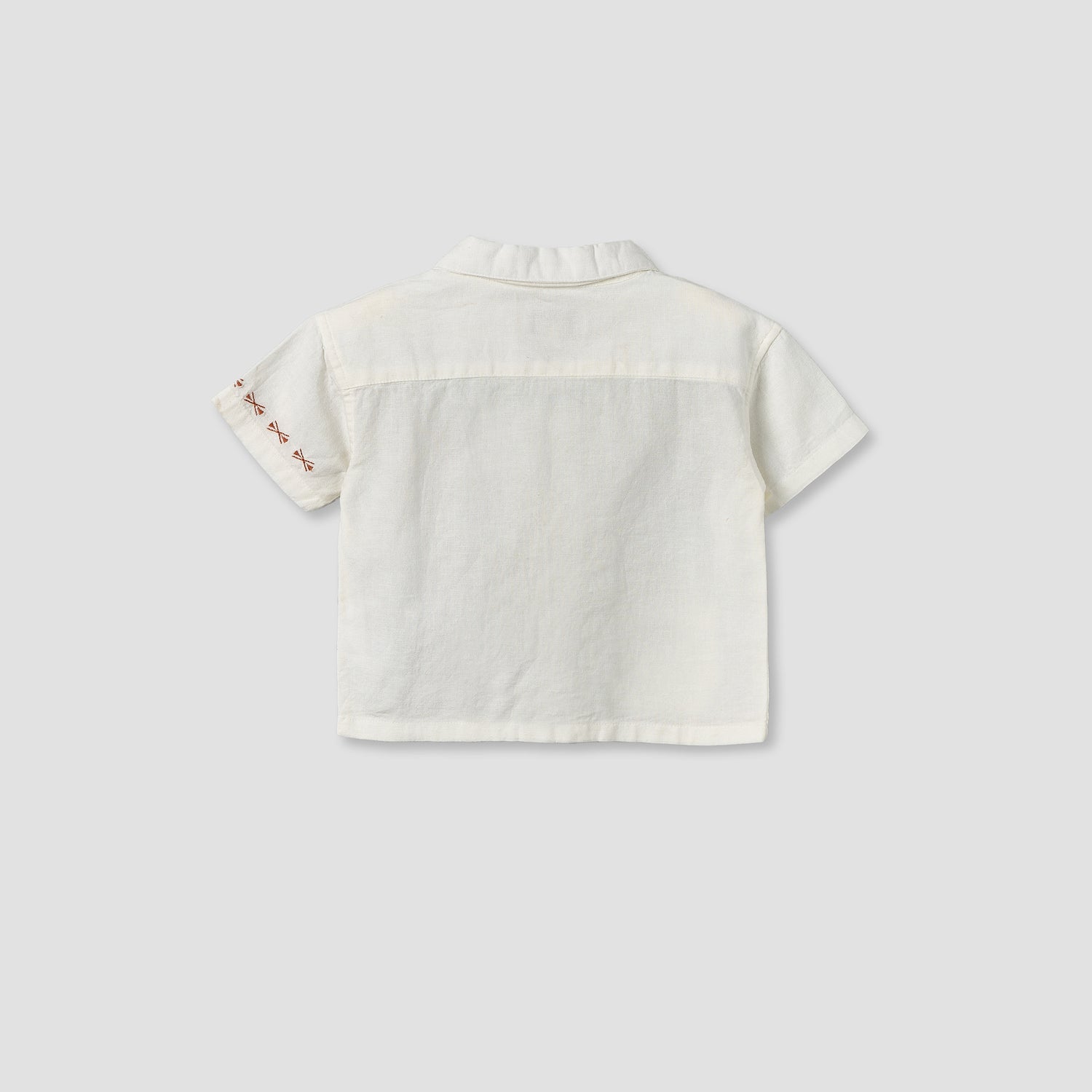 Juniors Short Sleeves Shirt with Embroidery