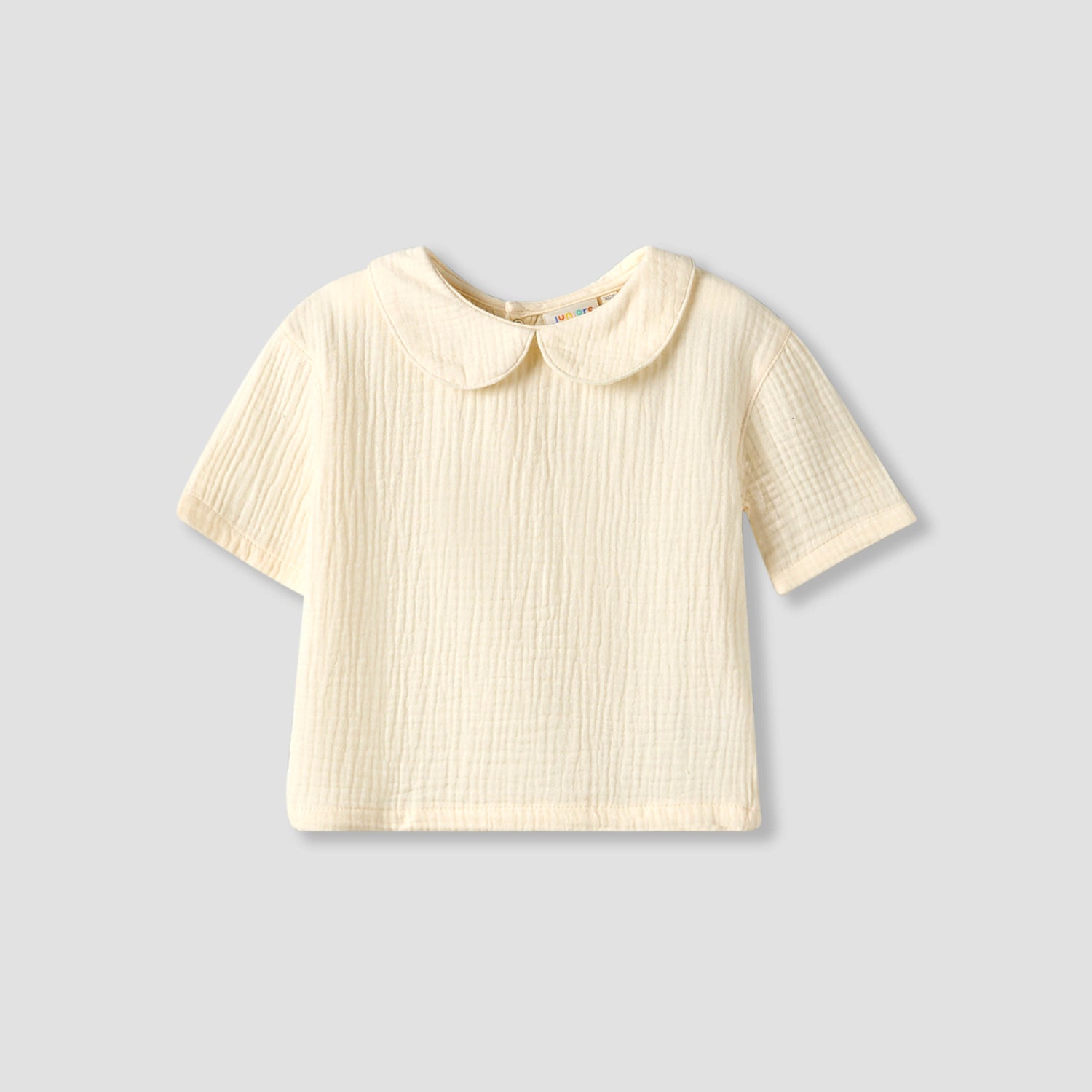 Juniors Collared Short Sleeves Shirt and Dungaree Set with Hat