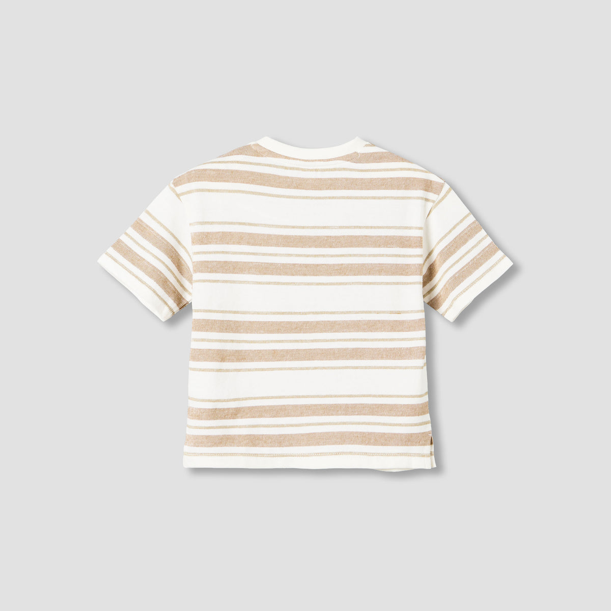 Giggles Crew Neck Short Sleeve T-shirt with Stripes