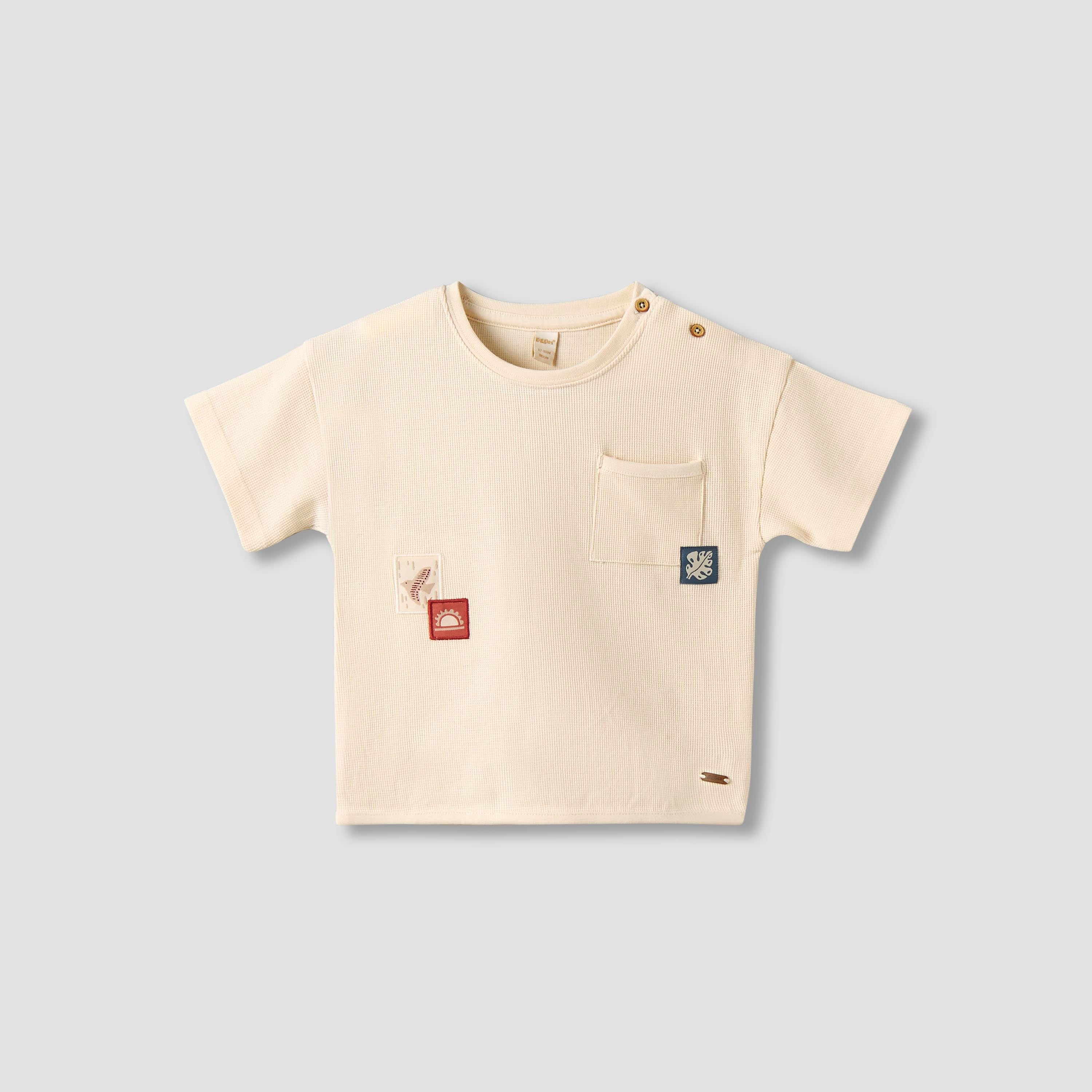 Giggles Crew Neck Short Sleeves T-shirt with Pocket
