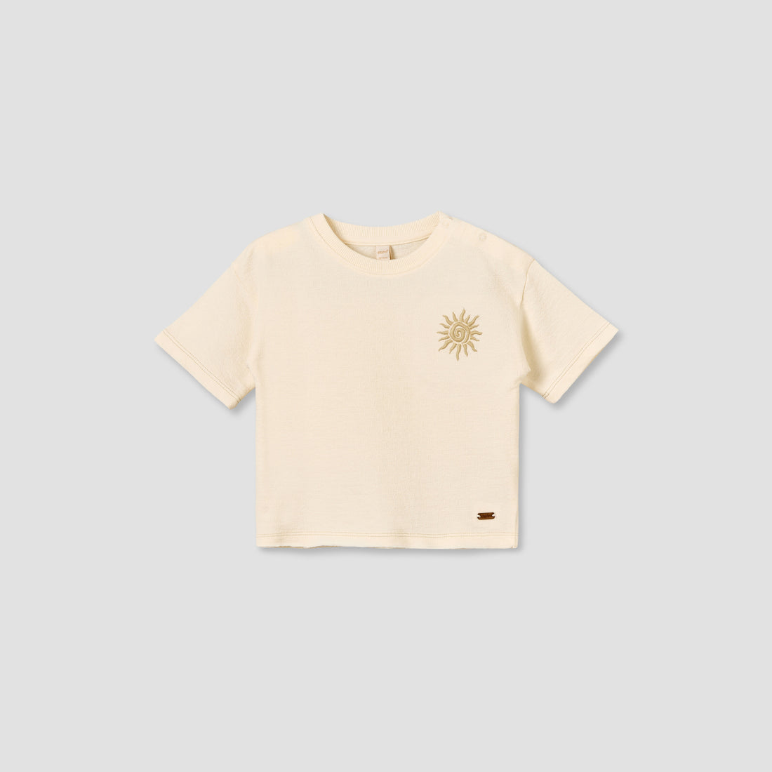 Giggles Crew Neck Short Sleeves T-shirt with Marine Print