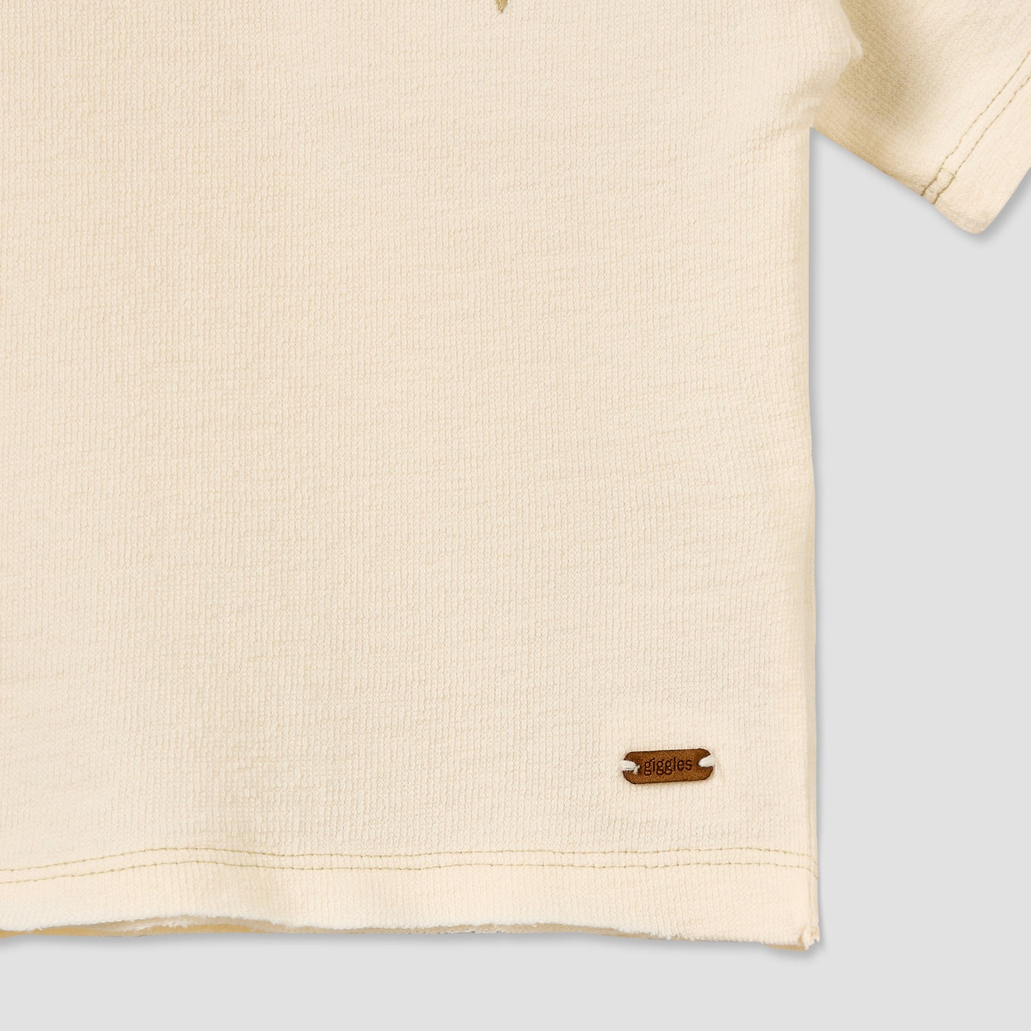 Giggles Crew Neck Short Sleeves T-shirt with Marine Print