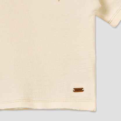 Giggles Crew Neck Short Sleeves T-shirt with Marine Print