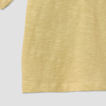 Giggles Collared Short Sleeves Polo T-shirt with Embroidery