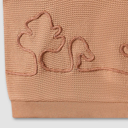 Giggles Collared Short Sleeve Polo T-shirt with Embroidery
