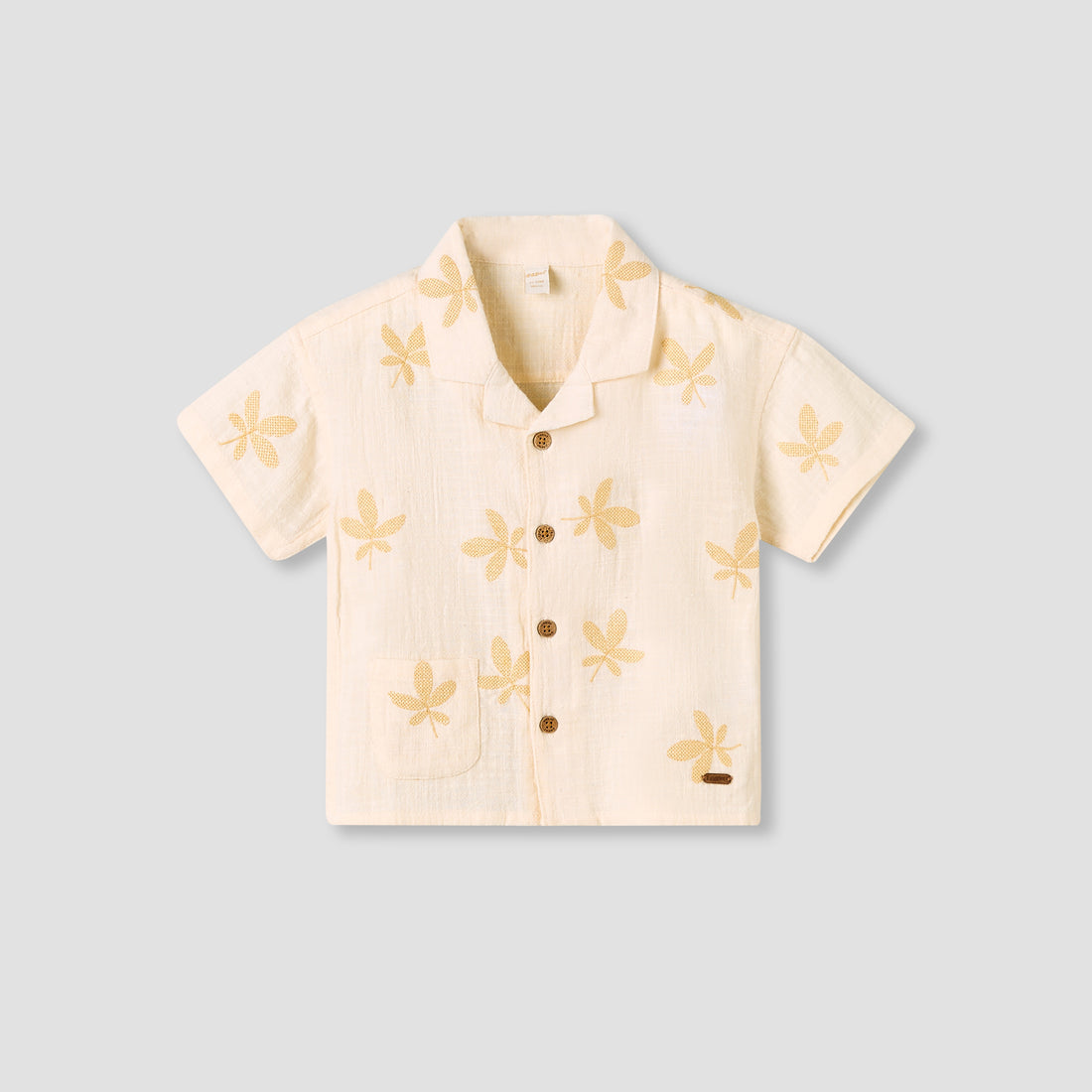 Giggles Short Sleeves Shirt with Embroidery