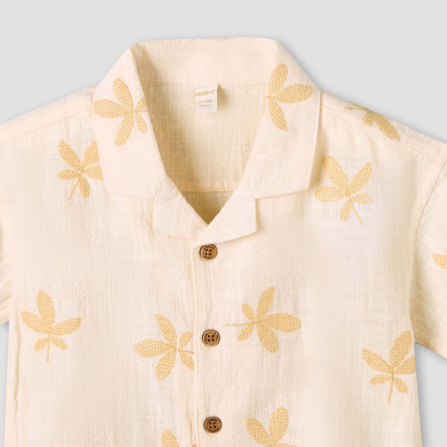 Giggles Short Sleeves Shirt with Embroidery