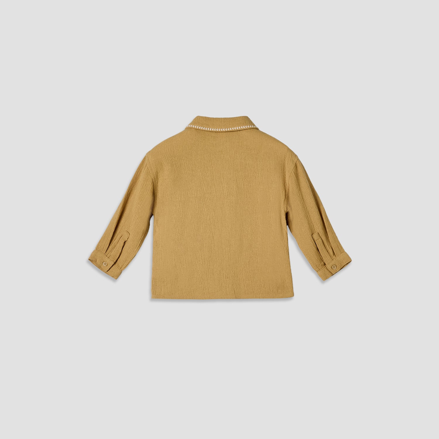 Giggles Long Sleeves Shirt with Embroidery