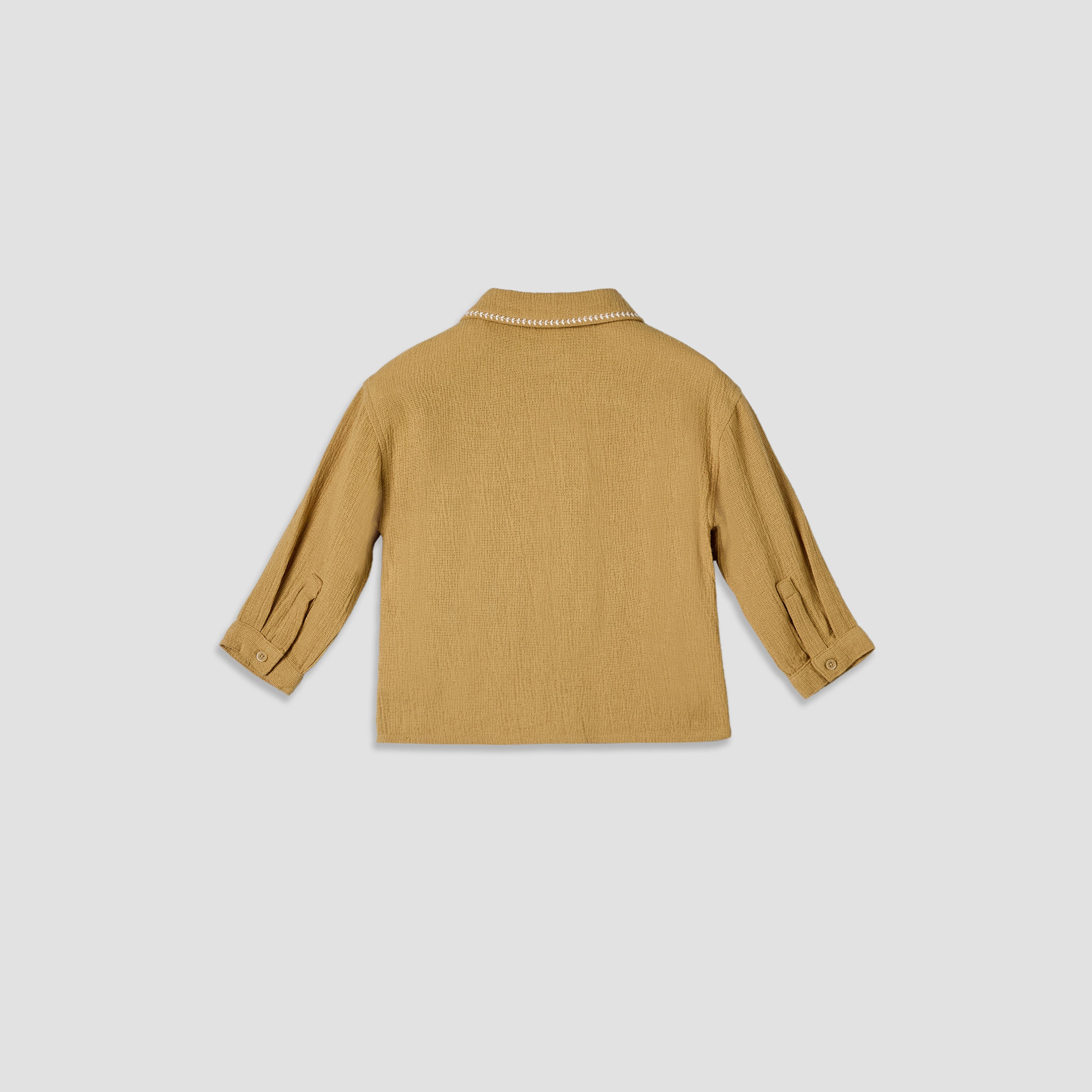 Giggles Long Sleeves Shirt with Embroidery