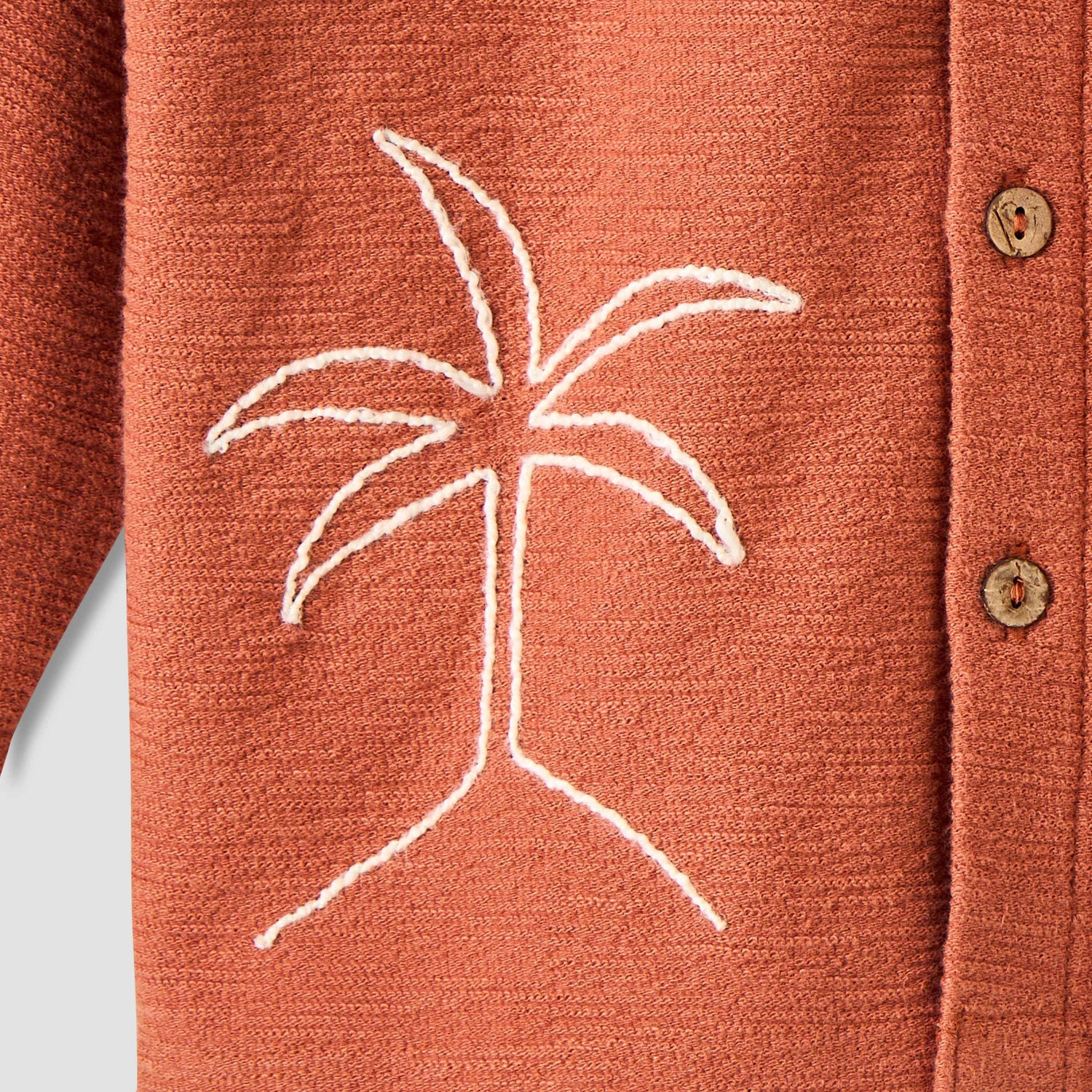 Giggles Boys Shirt with Embroidery - Cotton - Long Sleeves