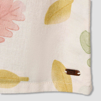 Giggles Short Sleeve Shirt with Leaf Print