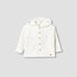 Giggles Hooded Long Sleeves Shirt with Floral Applique - Cream / 12-18 mths