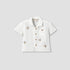 Giggles Short Sleeve Shirt with Embroidery - White / 12-18 mths