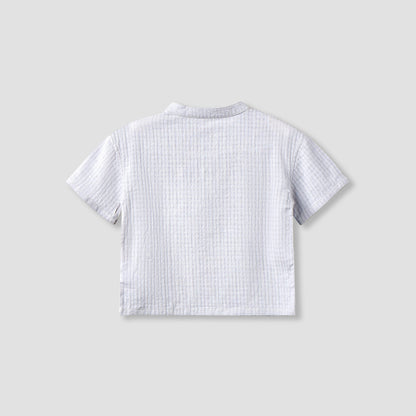 Giggles Short Sleeve Shirt with Texture