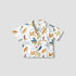 Giggles Short Sleeve Shirt with Leaf Print - White / 12-18 mths