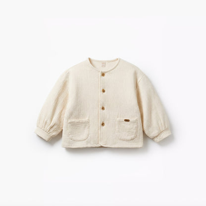 Giggles Long Sleeves Shacket with Textured Design