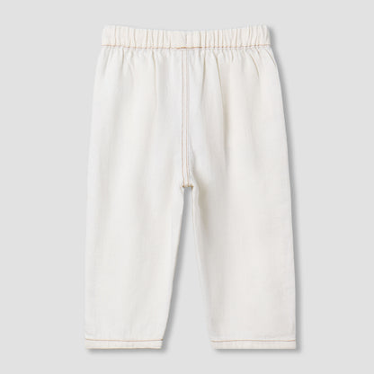 Giggles Regular Fit Trousers with Elasticated Drawstring Waist