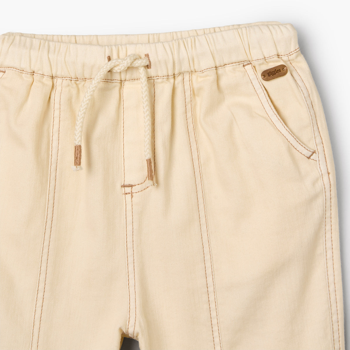 Giggles Drawstring Waist Shorts with Pockets