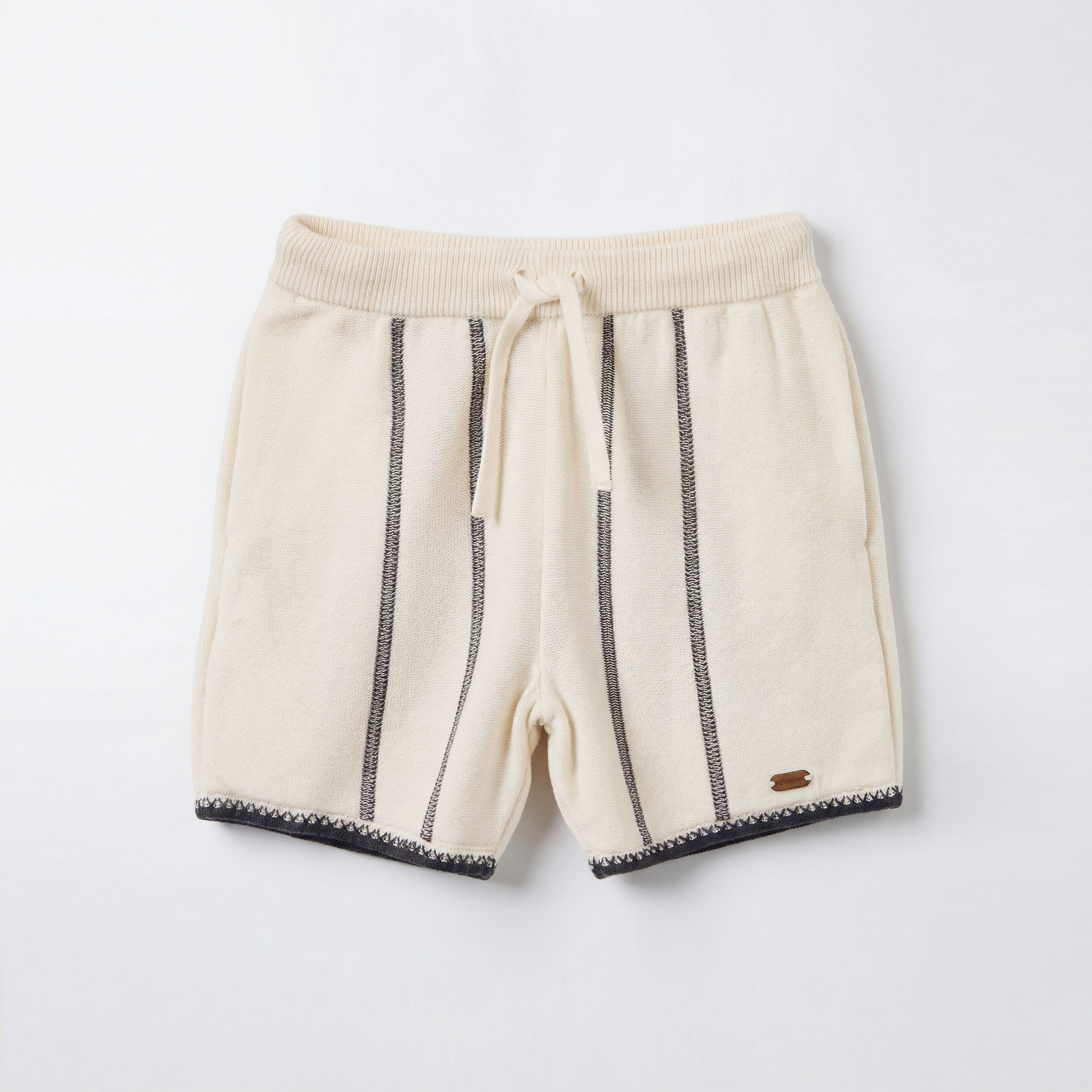 Giggles Camp Collar Short Sleeves Shirt and Shorts Set with Stripes
