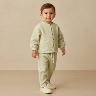 Giggles Crew Neck Long Sleeves Top and Pants Set with Textured Design-undefined-image-1