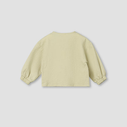 Giggles Crew Neck Long Sleeves Top and Pants Set with Textured Design