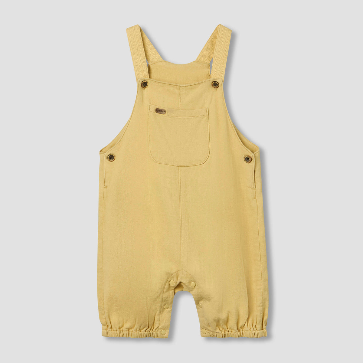 Giggles Henley Neck Short Sleeves T-shirt and Dungaree Set with Chest Pocket