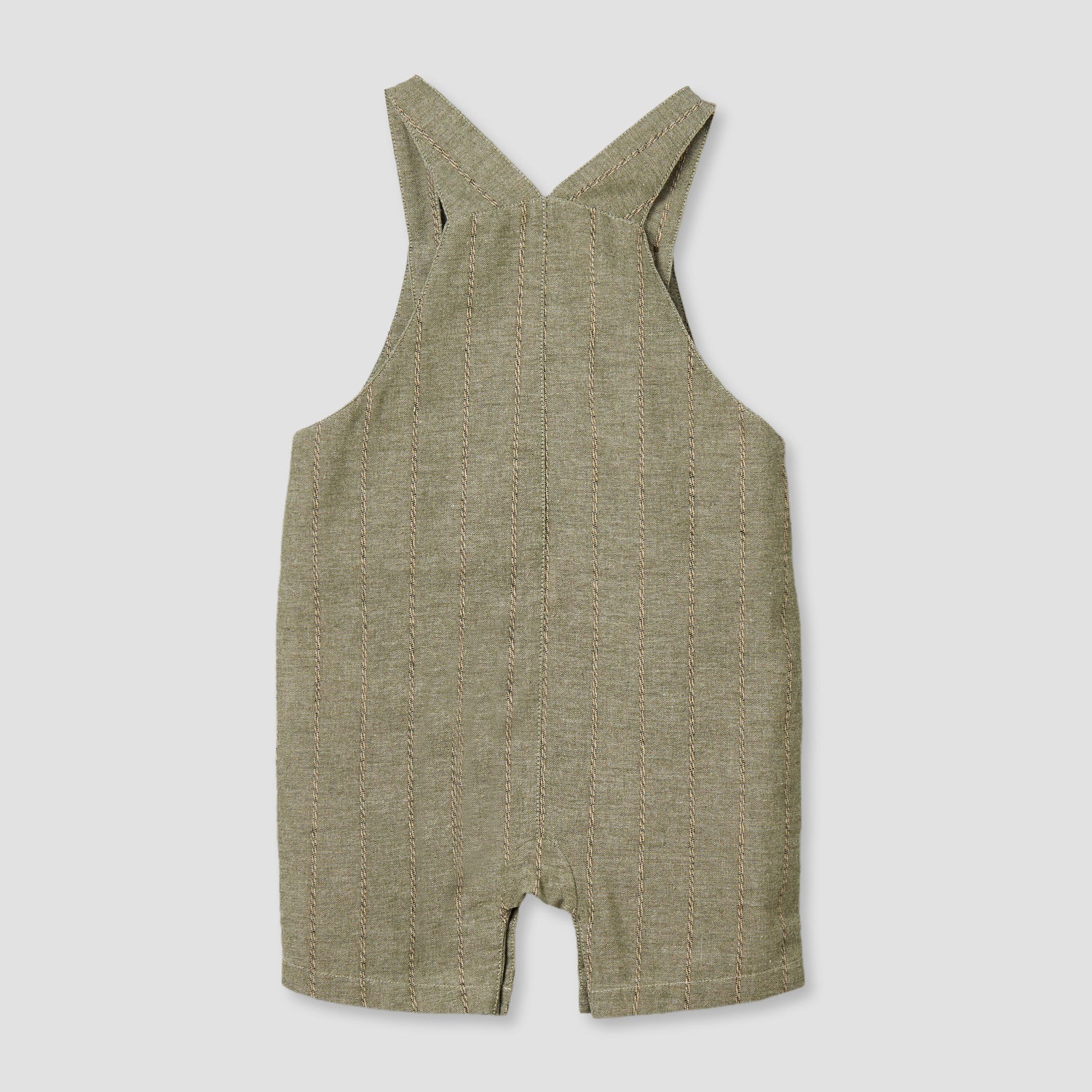 Giggles Crew Neck Short Sleeves T-shirt and Dungaree Set with Snap Button Closure