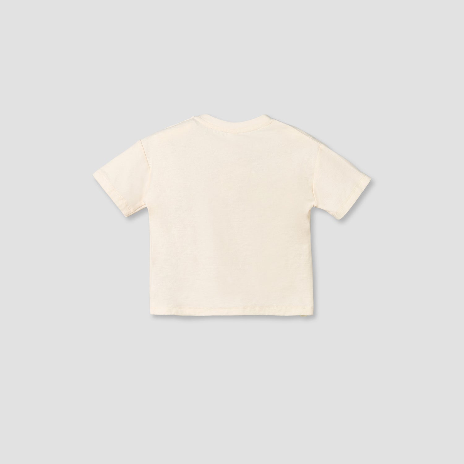 Giggles Crew Neck Short Sleeves T-shirt and Dungaree Set with Snap Button Closure