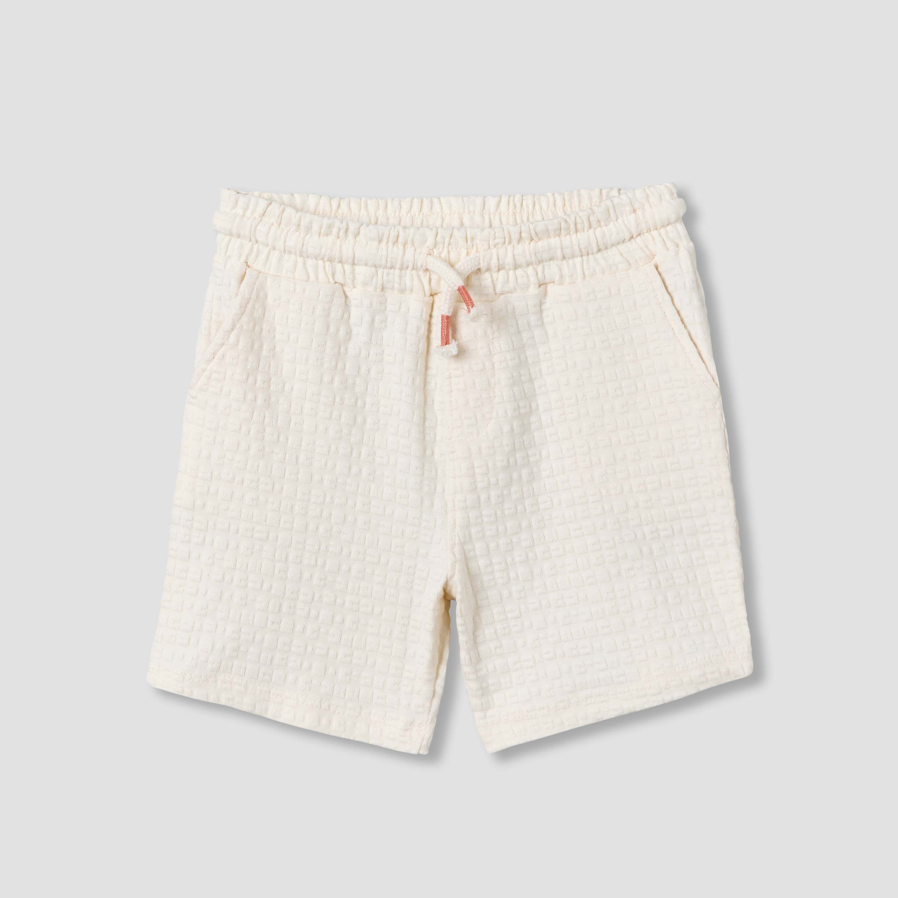 Giggles Collared Short Sleeves Shirt and Shorts Set with Embroidered Design