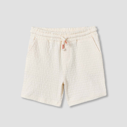 Giggles Collared Short Sleeves Shirt and Shorts Set with Embroidered Design