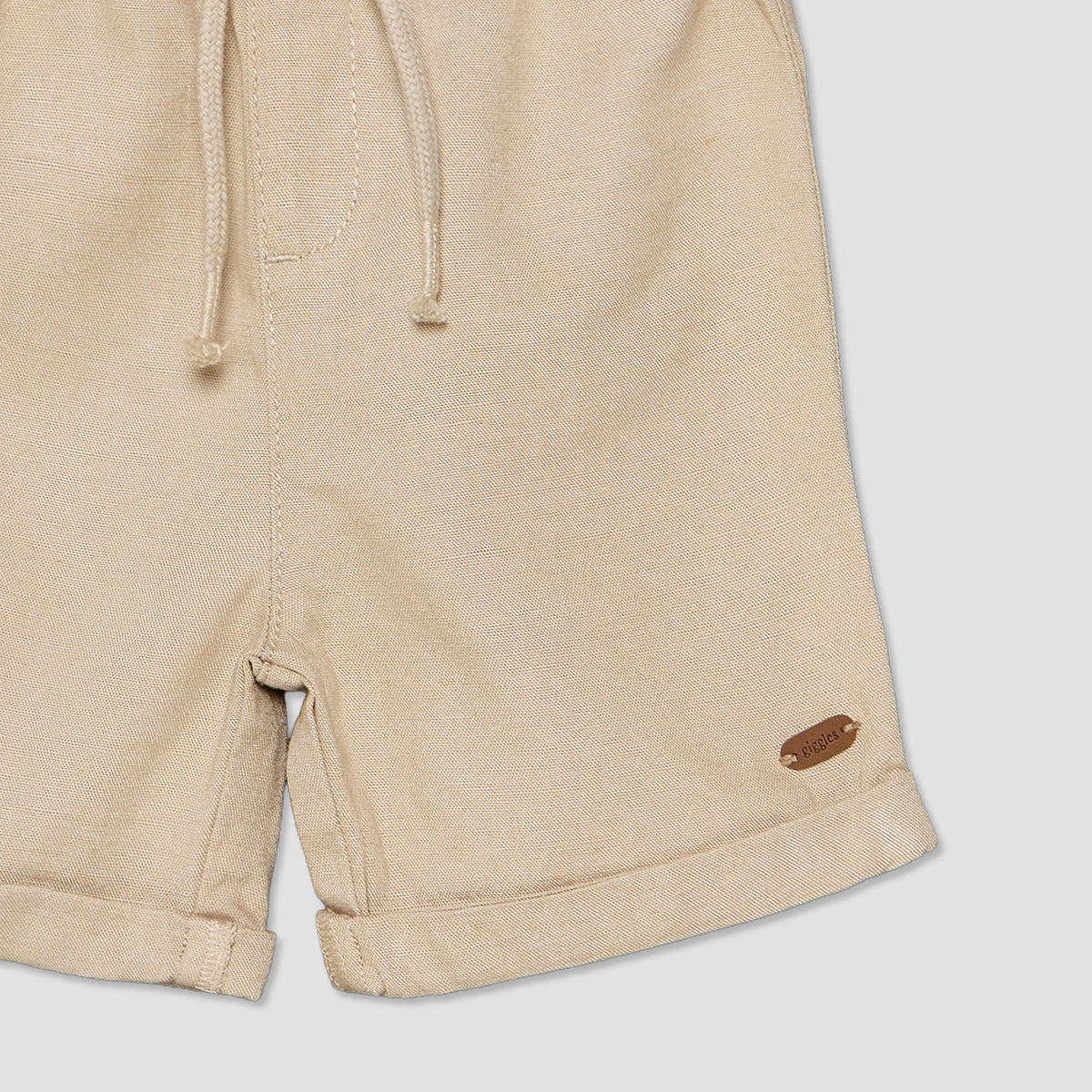 Giggles Collared Short Sleeves Shirt and Shorts Set with Chest Pocket