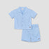 Giggles Camp Collar Short Sleeves Shirt and Shorts Set with Solid Design