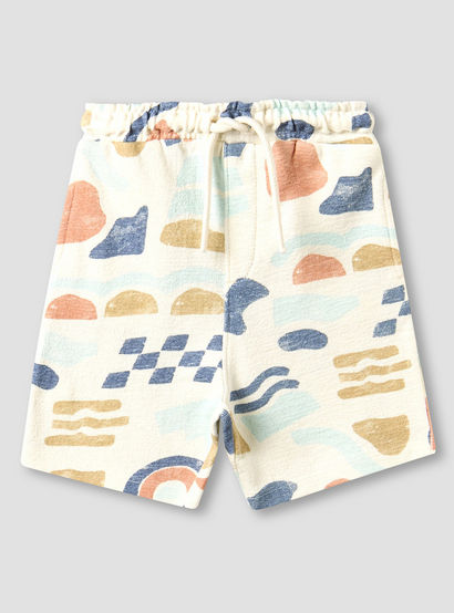 Giggles Collared Short Sleeves Shirt and Shorts Set with Abstract Print-baby-boys-clothing-setsandcoords-image-4