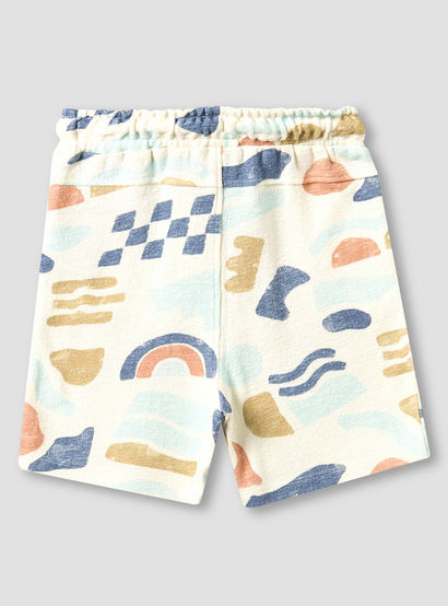 Giggles Collared Short Sleeves Shirt and Shorts Set with Abstract Print-baby-boys-clothing-setsandcoords-image-6