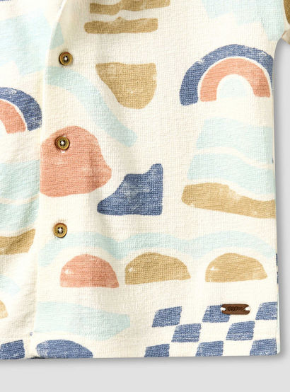 Giggles Collared Short Sleeves Shirt and Shorts Set with Abstract Print-baby-boys-clothing-setsandcoords-image-8