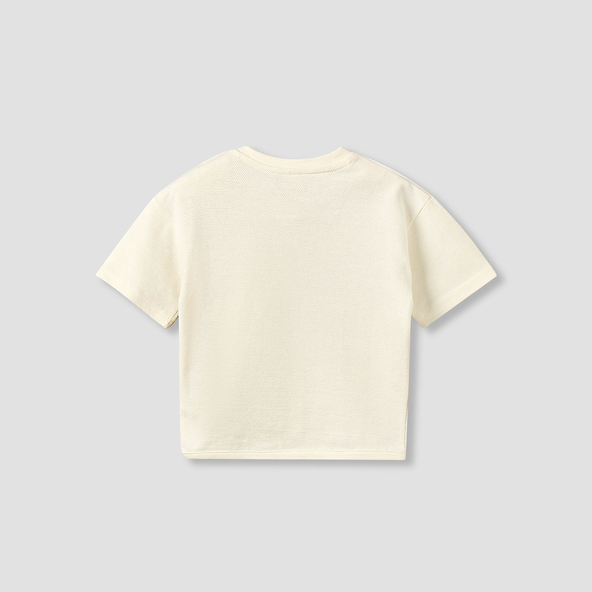 Giggles Crew Neck Short Sleeve T-shirt and Shorts Set with Button Closure