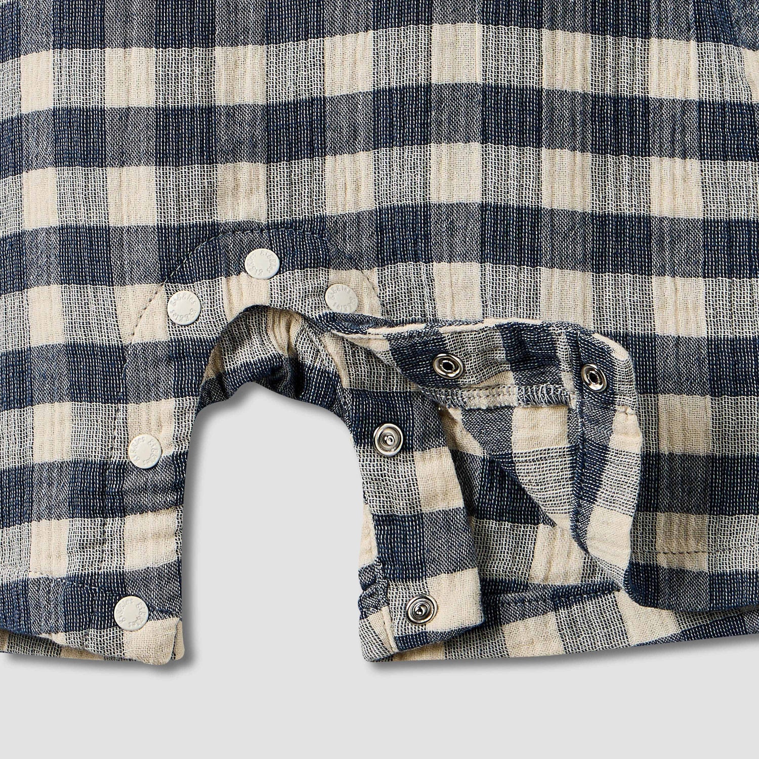 Giggles Collared Short Sleeve Top and Dungaree Set with Button Closure