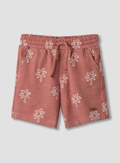 Giggles Collared Short Sleeves Polo T-shirt and Shorts Set with Palm Tree Print-baby-boys-clothing-setsandcoords-image-4