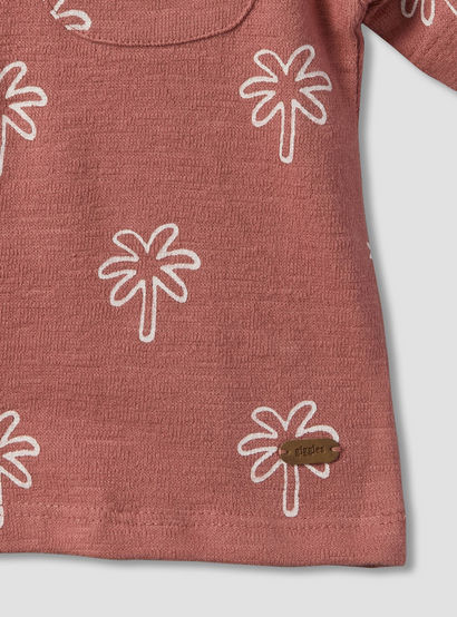Giggles Collared Short Sleeves Polo T-shirt and Shorts Set with Palm Tree Print-baby-boys-clothing-setsandcoords-image-8