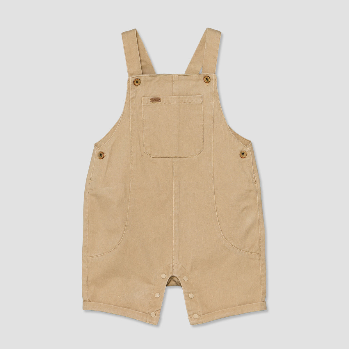 Giggles Crew Neck Short Sleeves T-shirt and Dungaree Set with Pockets