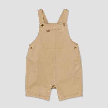 Giggles Crew Neck Short Sleeves T-shirt and Dungaree Set with Pockets
