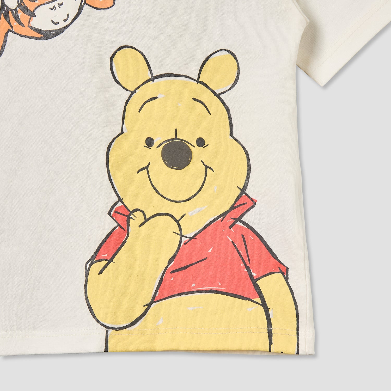 Disney Crew Neck Short Sleeves T-shirt with Winnie the Pooh Print