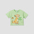 Disney Crew Neck Short Sleeve T-shirt with Simba Print - Green / 12-18 mths
