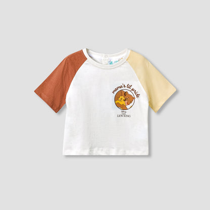 Disney Crew Neck Short Sleeve T-shirt and Shorts Set with Drawstring Closure