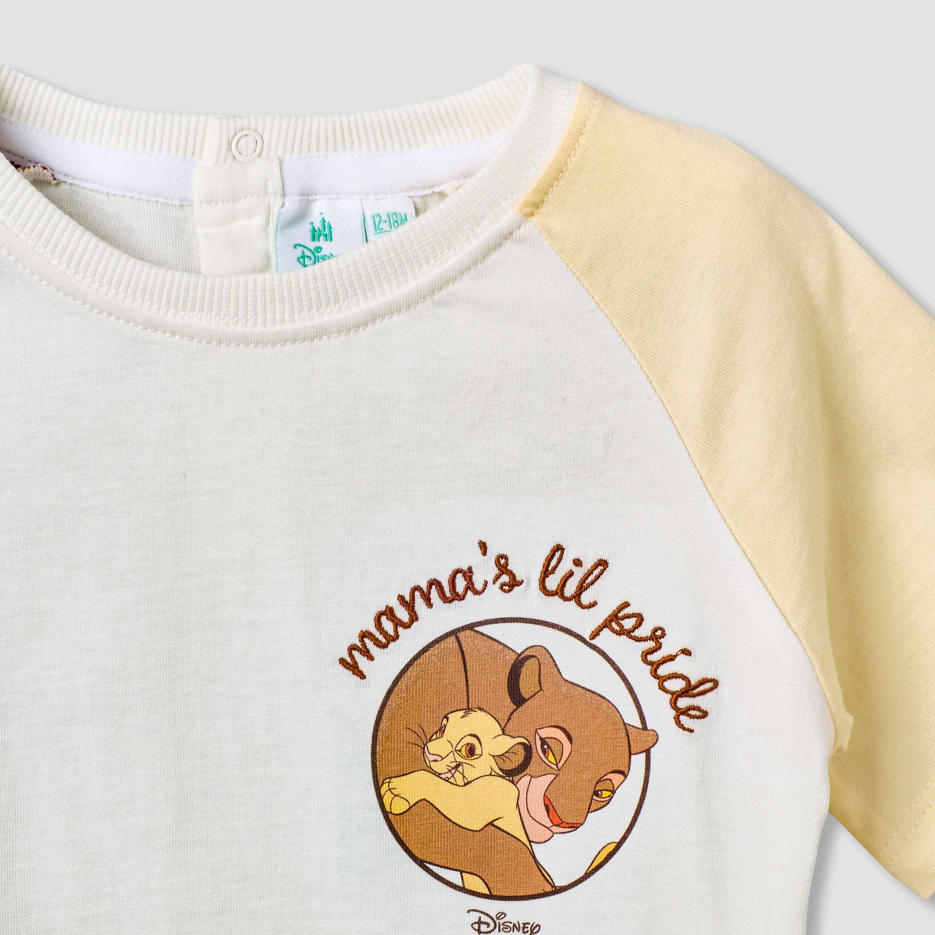Disney Crew Neck Short Sleeve T-shirt and Shorts Set with Drawstring Closure