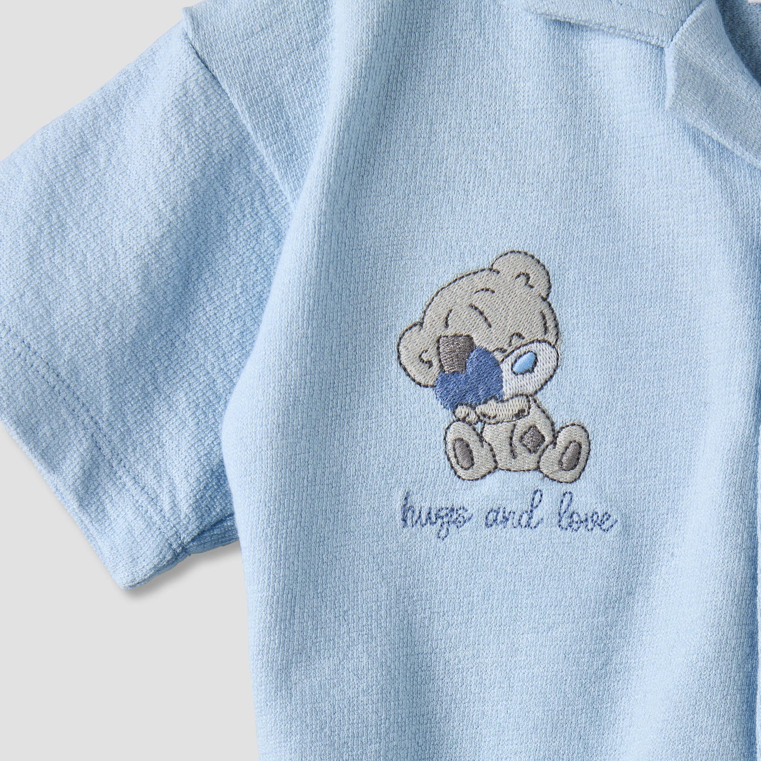Tiny Tatty Teddy Collared Short Sleeves Shirt and Shorts Set with Embroidery
