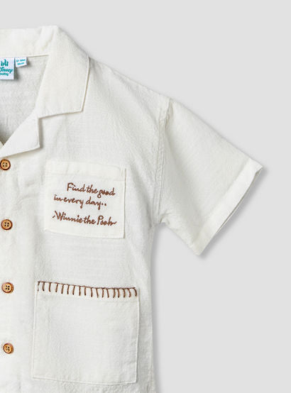 Disney Collared Short Sleeve Shirt and Shorts Set with Winnie the Pooh Print-baby-boys-clothing-setsandcoords-image-7