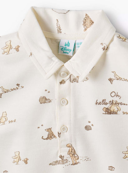 Disney Collared Short Sleeves Polo T-shirt and Shorts Set with Winnie the Pooh Print-baby-boys-clothing-setsandcoords-image-5
